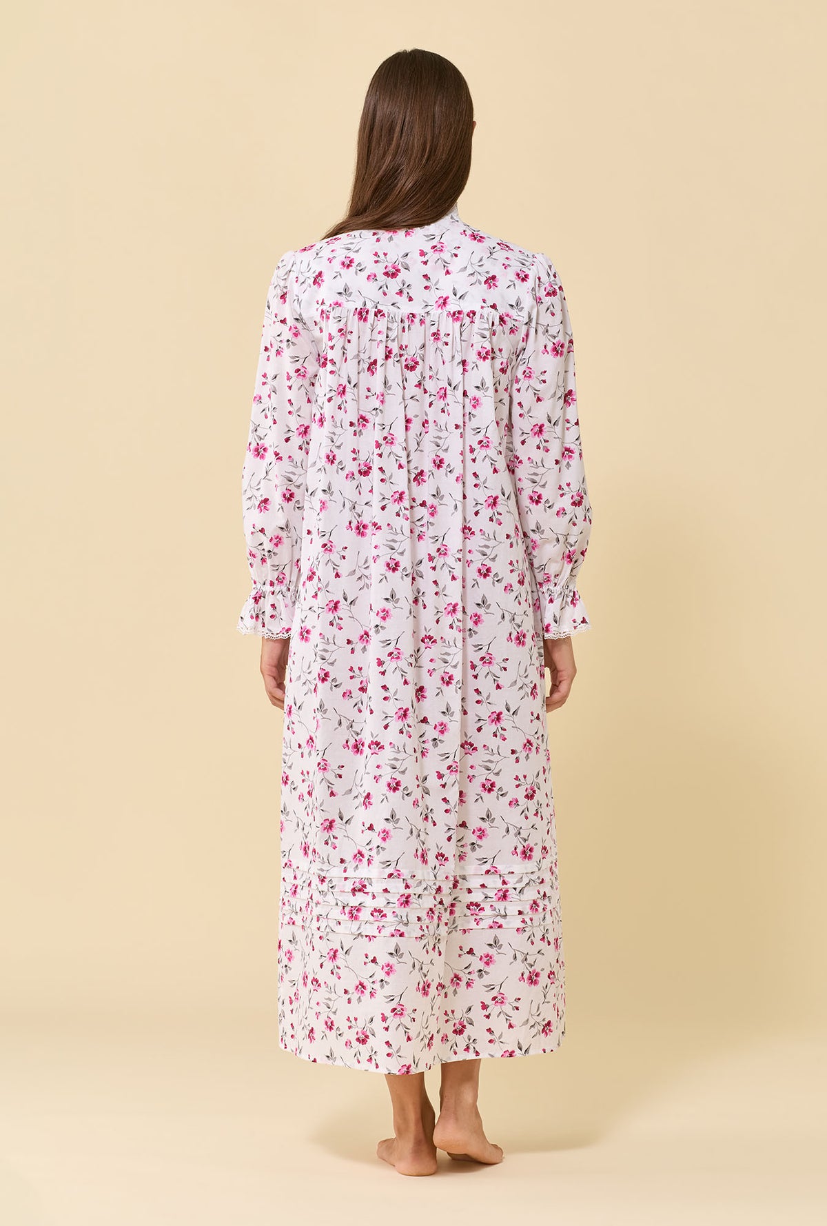 Winter Briar 100% Cotton Woven Lawn High Neck Long Sleeve Ballet Nightgown