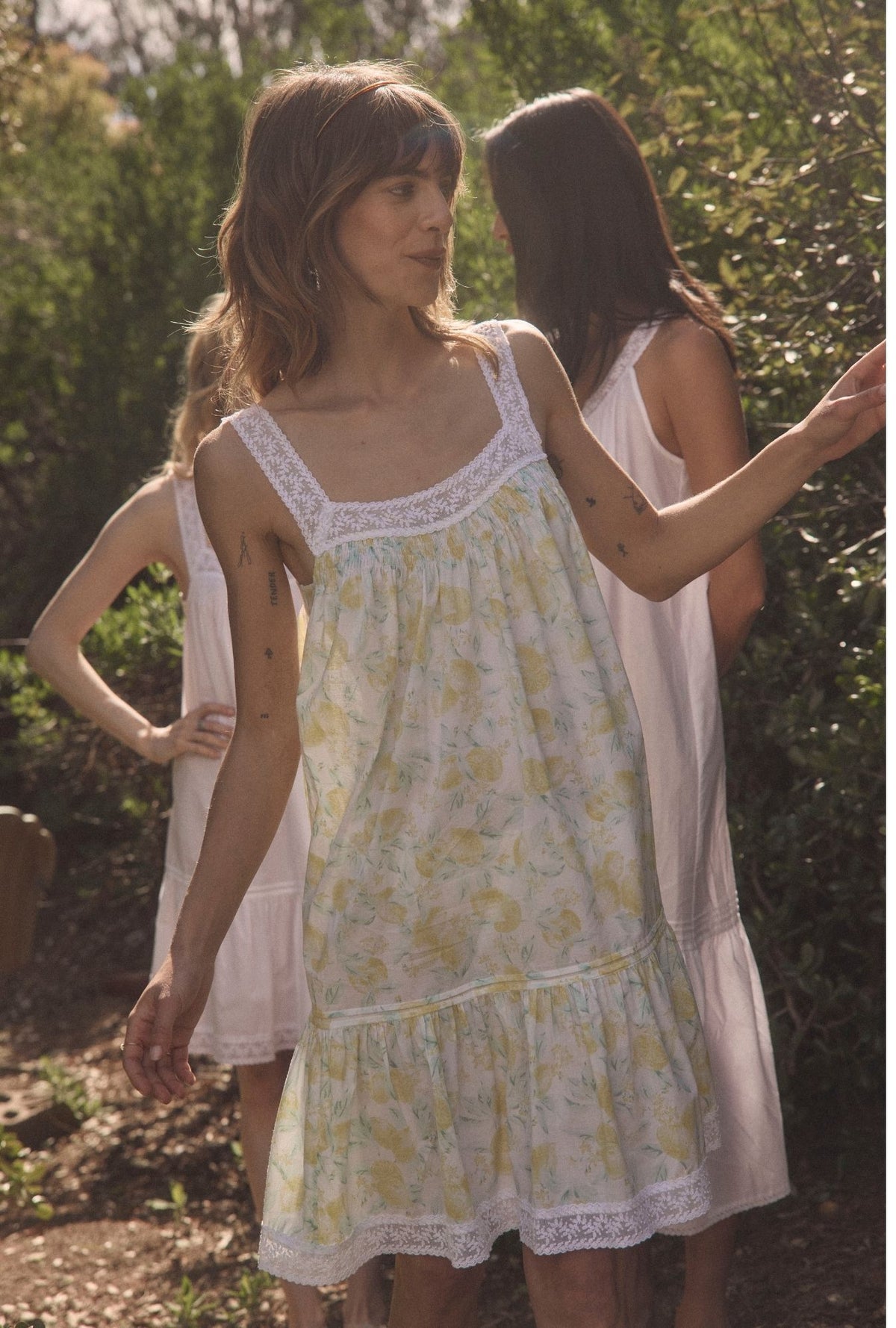 The &quot;Cleo&quot; Limoncello Cotton Lawn Chemise