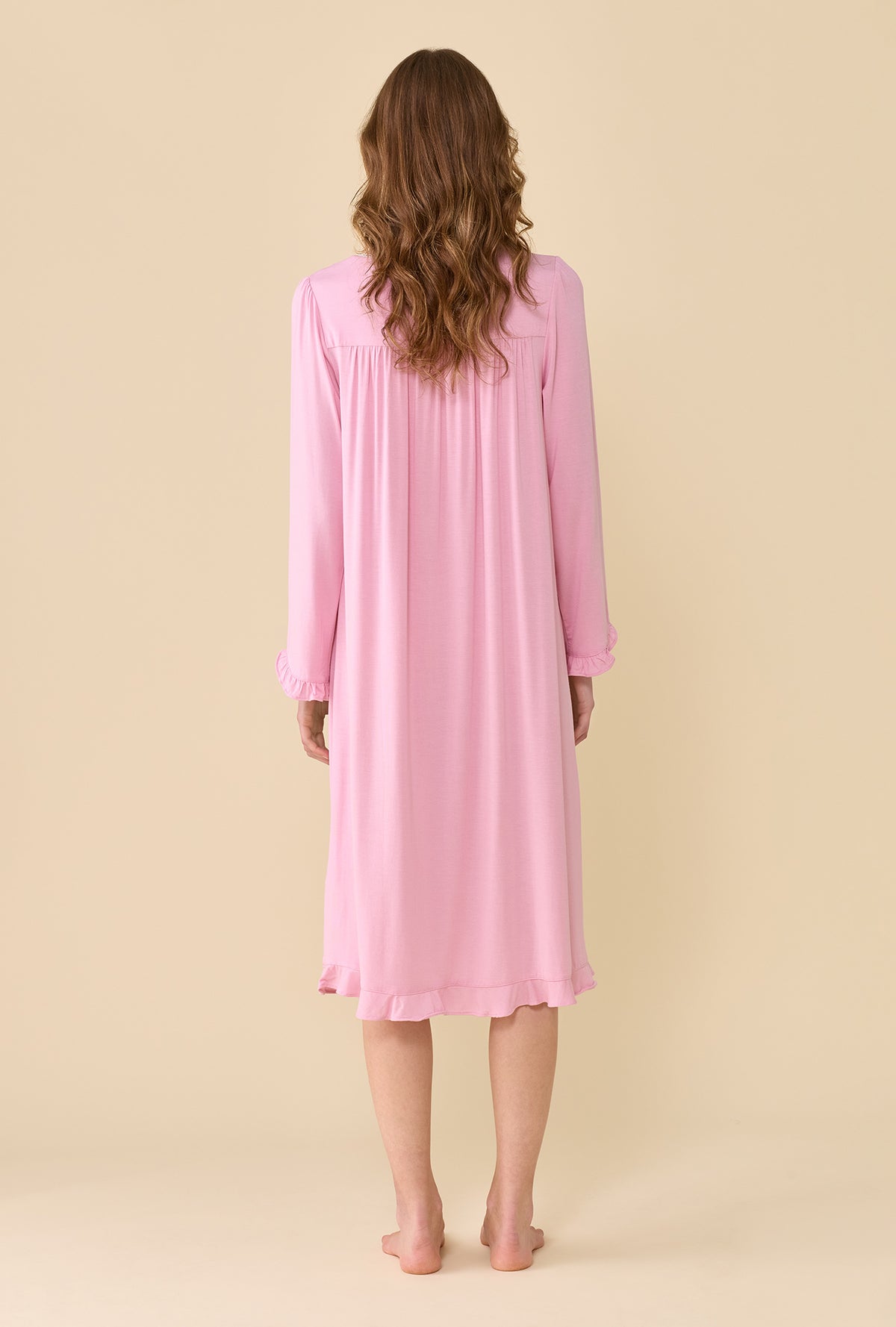 Dusty Rose Long Sleeve Nightgown