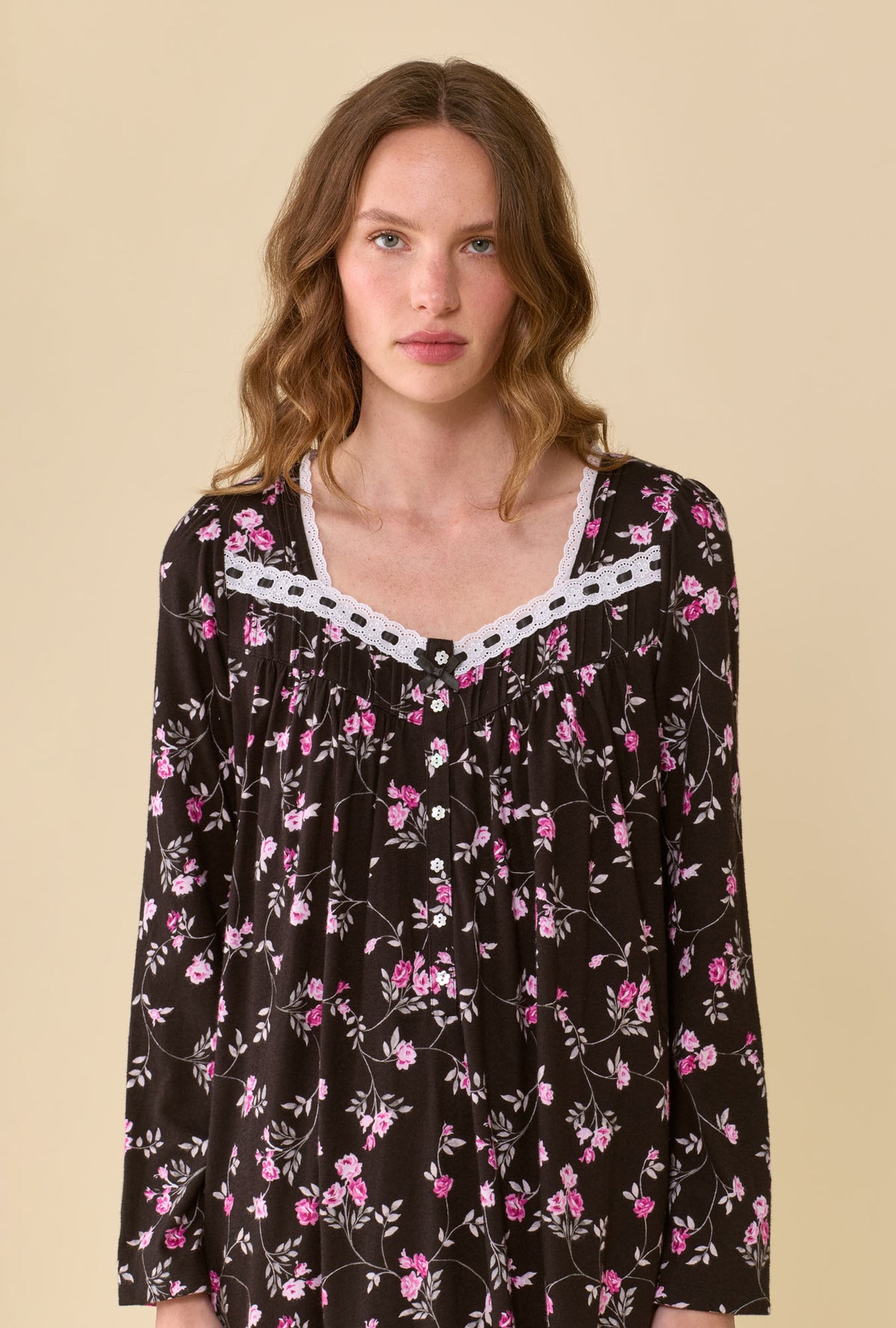 Vintage Vine Long Sleeve Nightgown