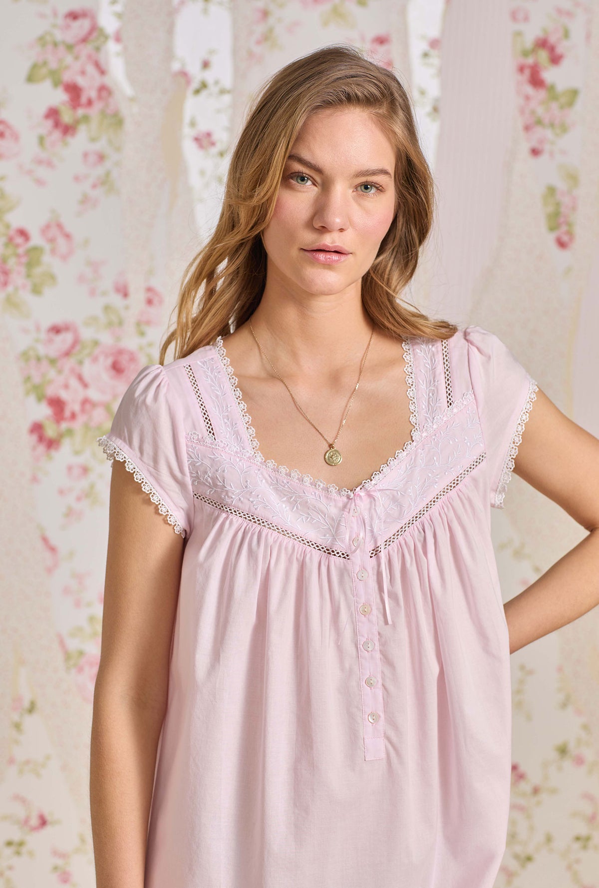 Bare Rose Cotton Lawn Waltz Nightgown