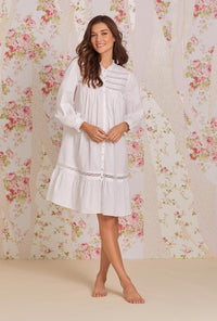 A lady wearing Cottage Dreams Short Robe