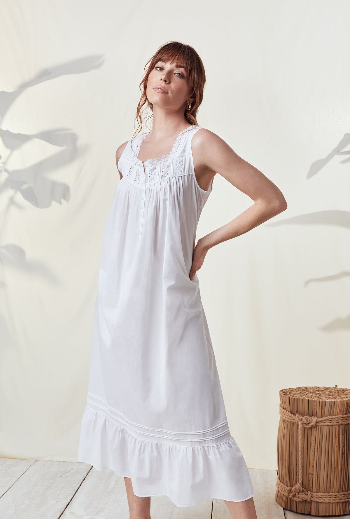 Opal White Nightgown Eileen West
