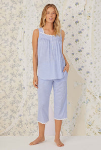 Fresh Ocean Stripe Capri Pajama