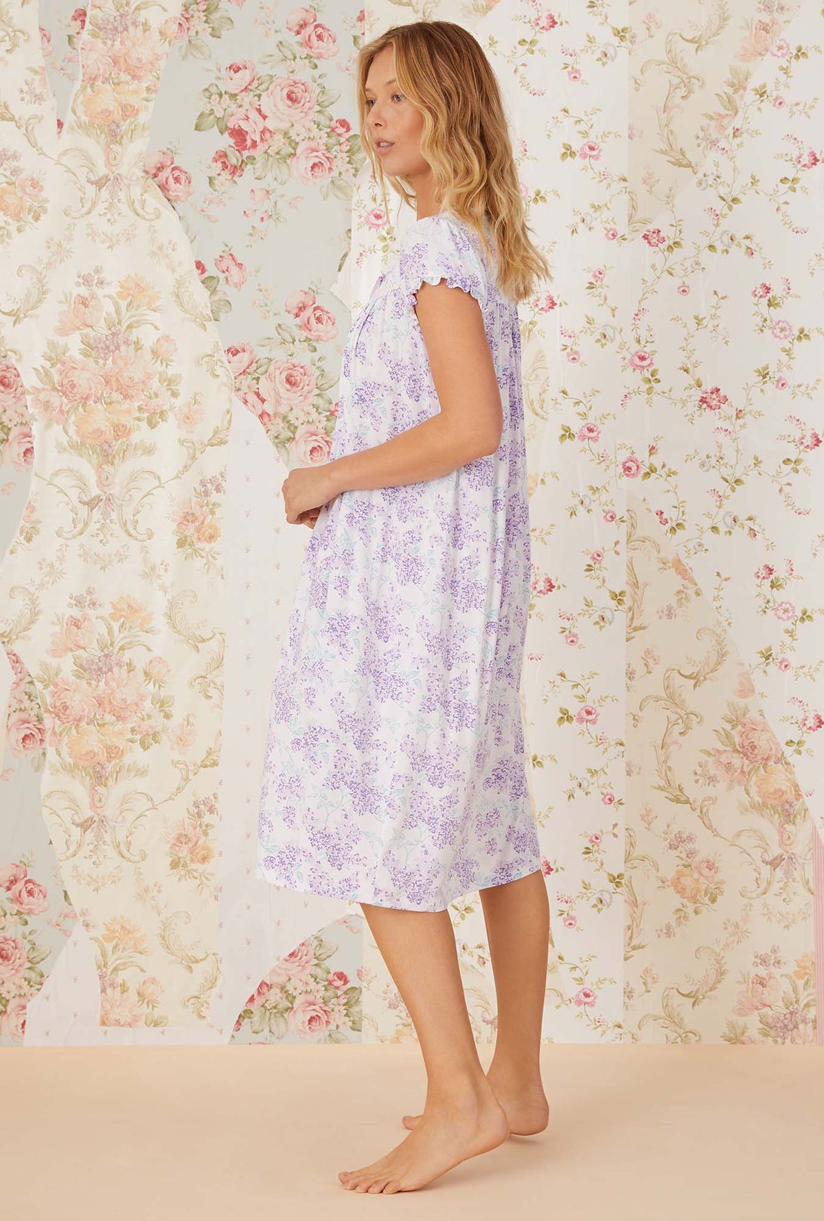Tencel ™Lavender Hydrangea Waltz Nightgown