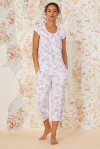 Tencel ™Lavender Hydrangea Capri Pajama