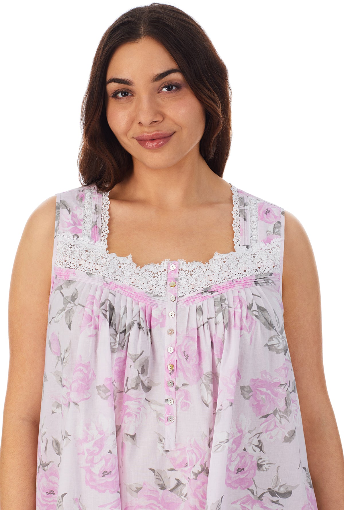 Aquarelle &quot;Eileen&quot; Cotton Nightgown