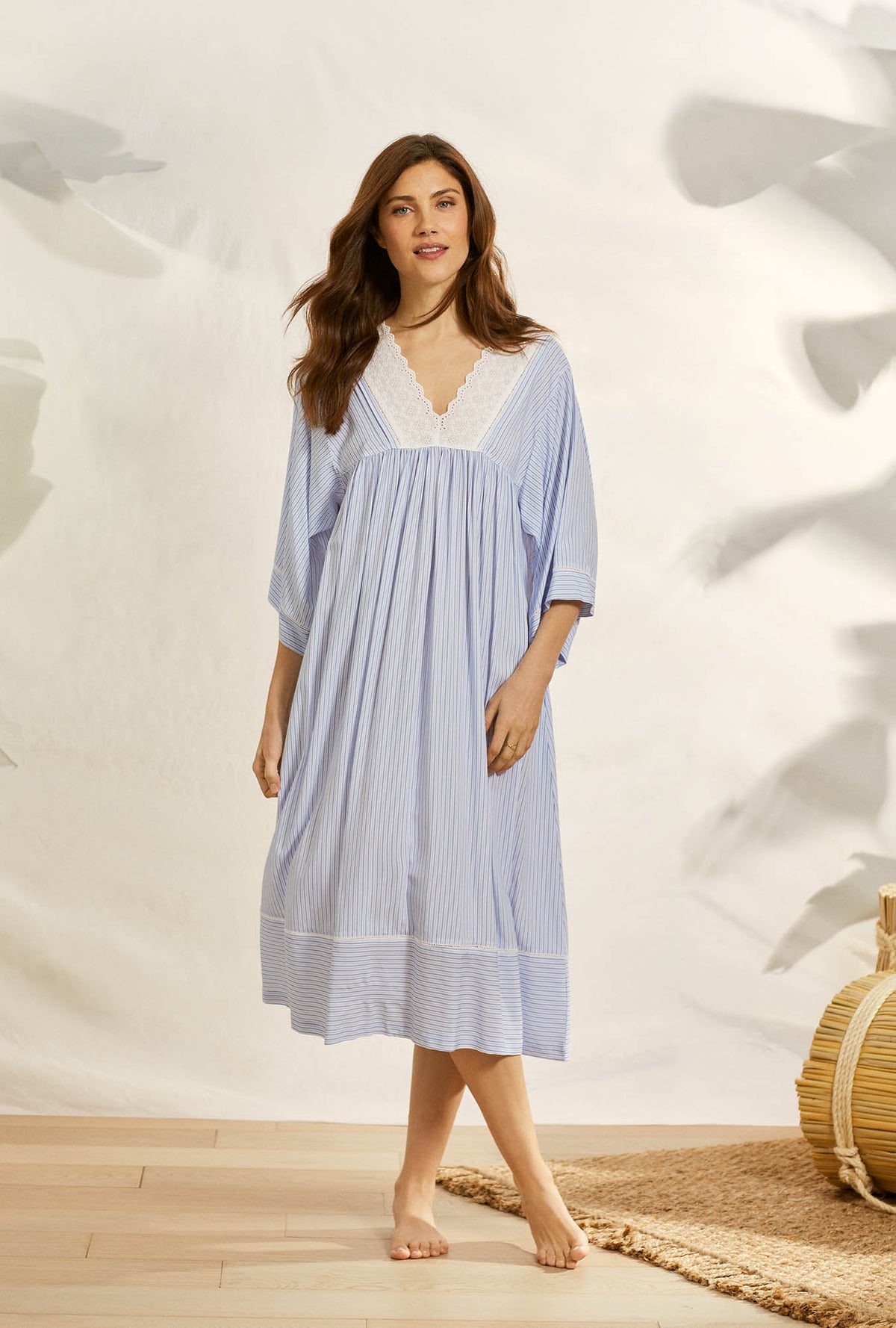Seaside Dream Stripe Classic Caftan