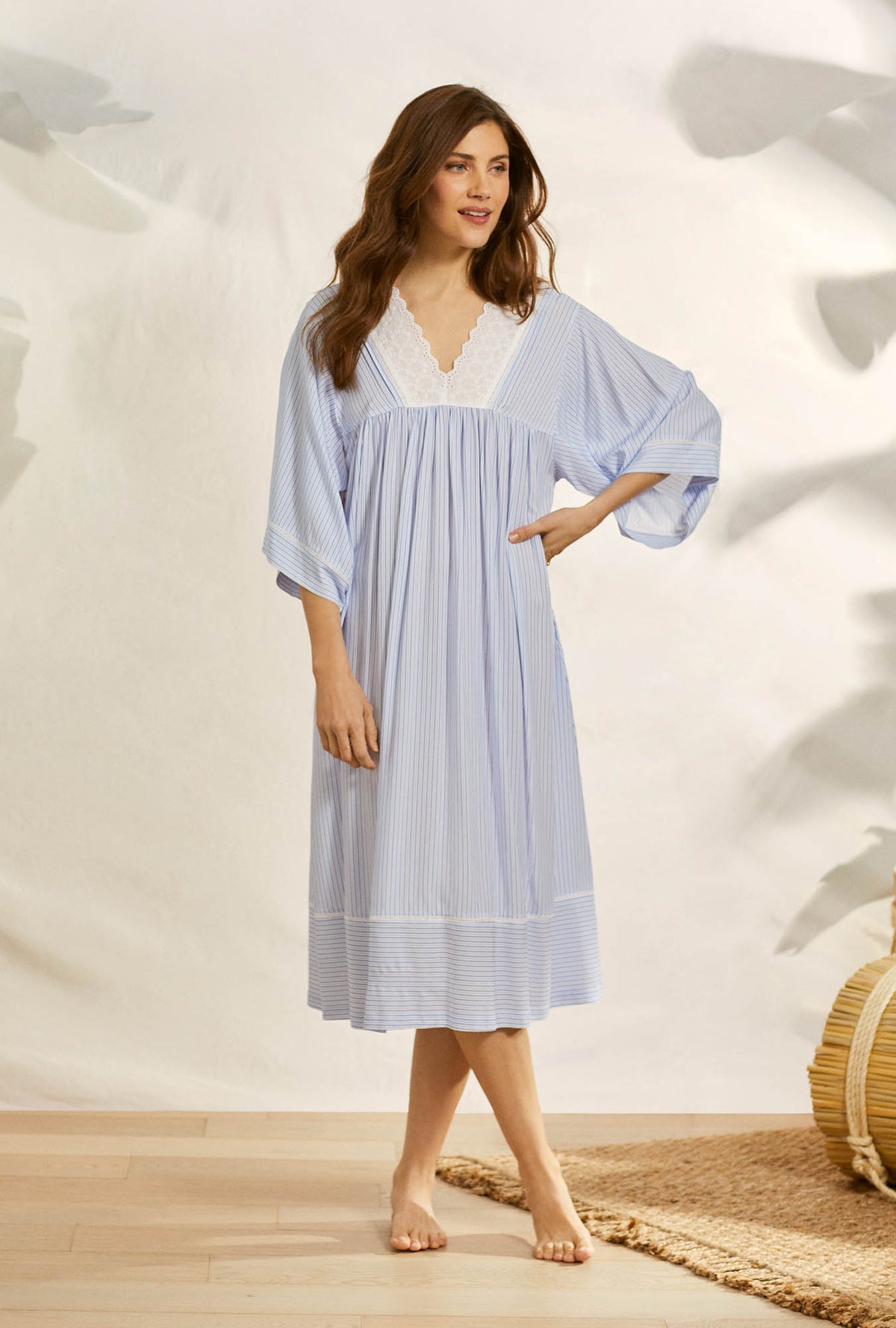 Seaside Dream Stripe Classic Caftan