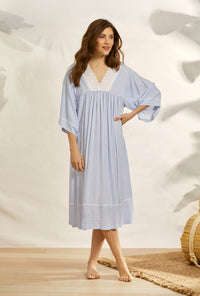 Seaside Dream Stripe Classic Caftan
