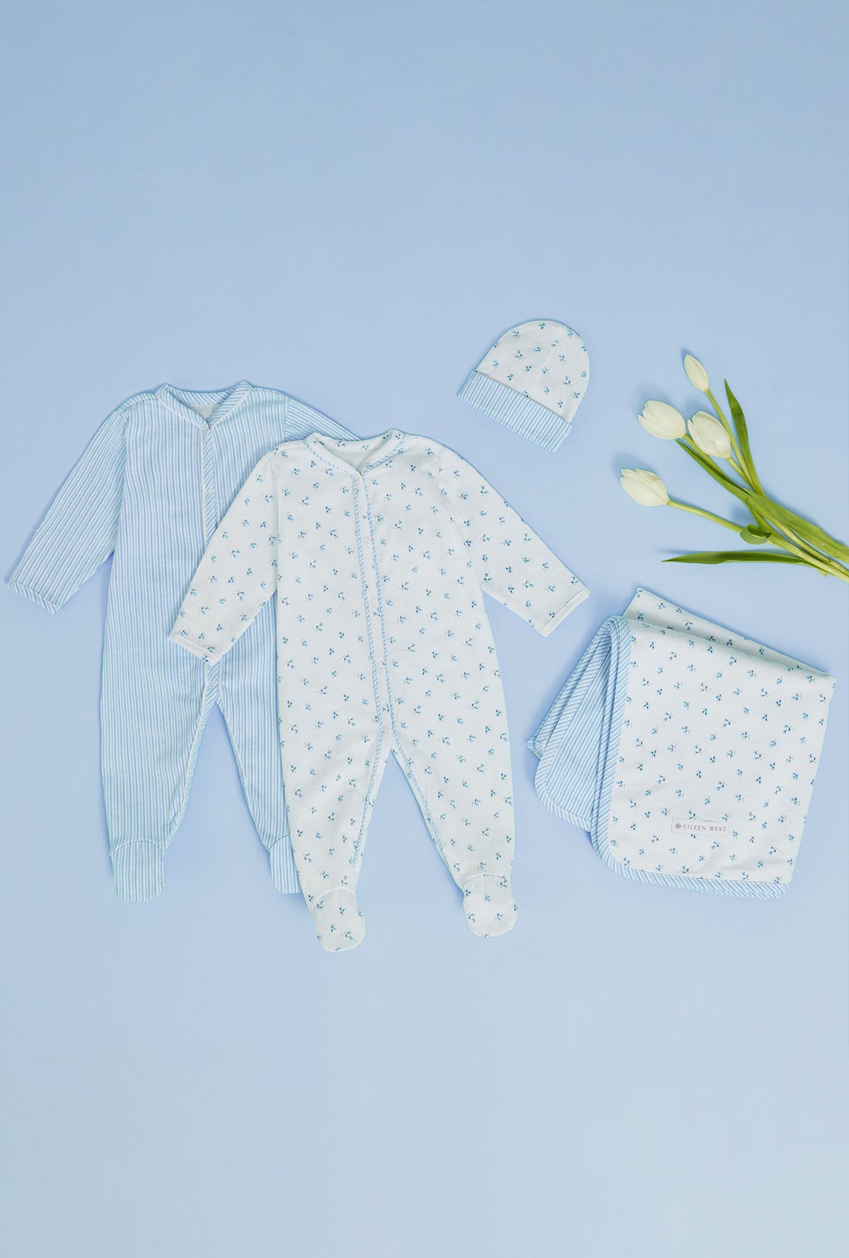 A Baby Seaside Floral Cotton Hat
