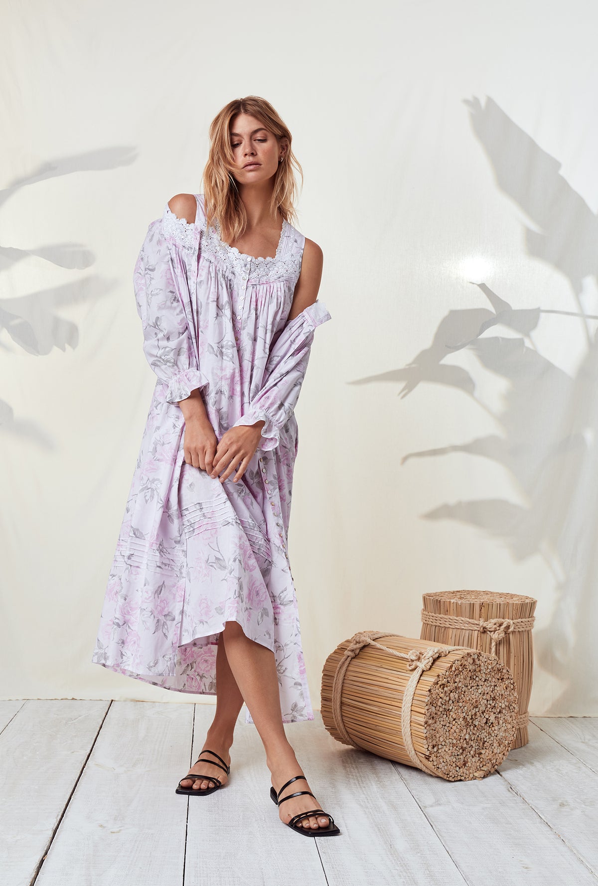 Aquarelle &quot;Eileen&quot; Cotton Nightgown