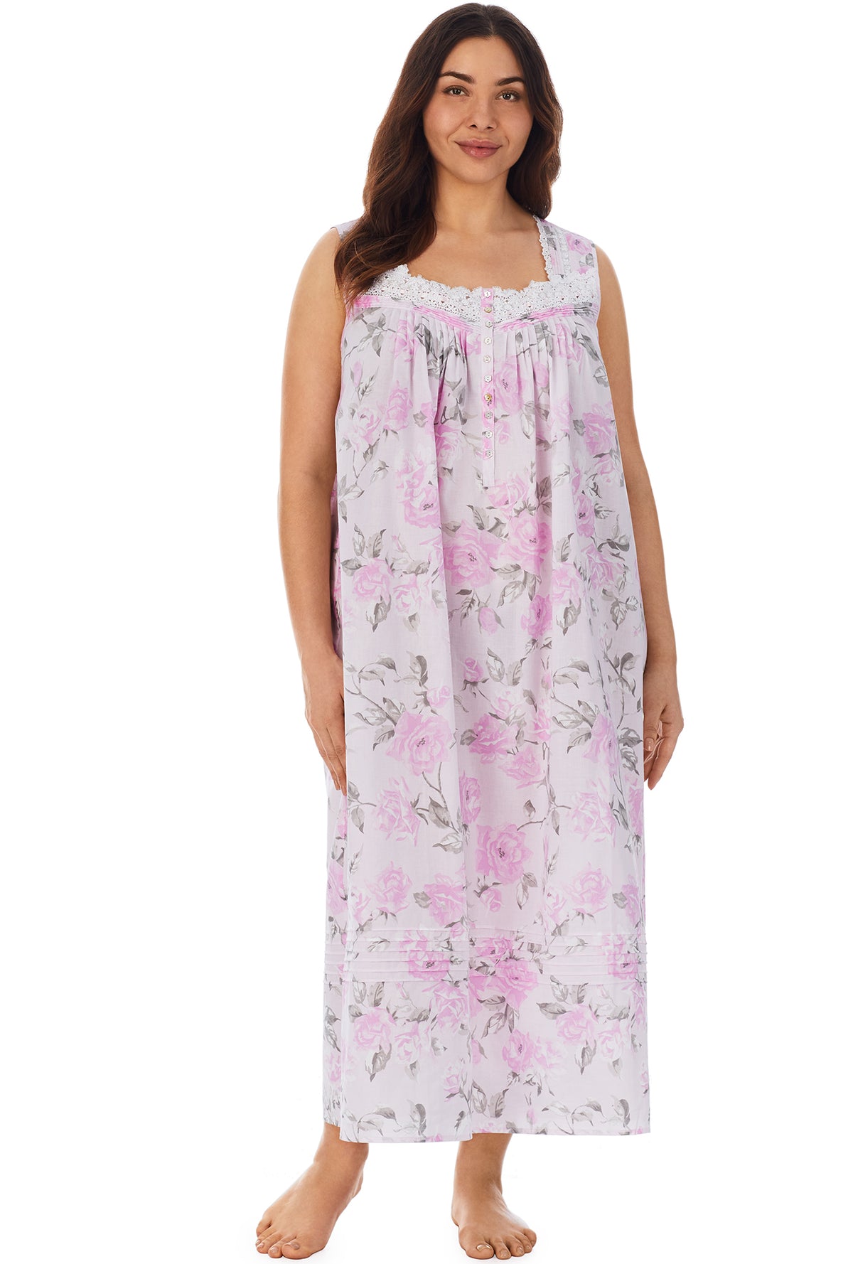 Aquarelle &quot;Eileen&quot; Cotton Nightgown